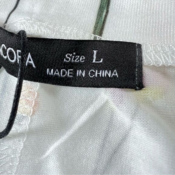 Noracora White Multicolored Floral V-Neck Cap Sleeve Casual Maxi Dress - Picture 10 of 15